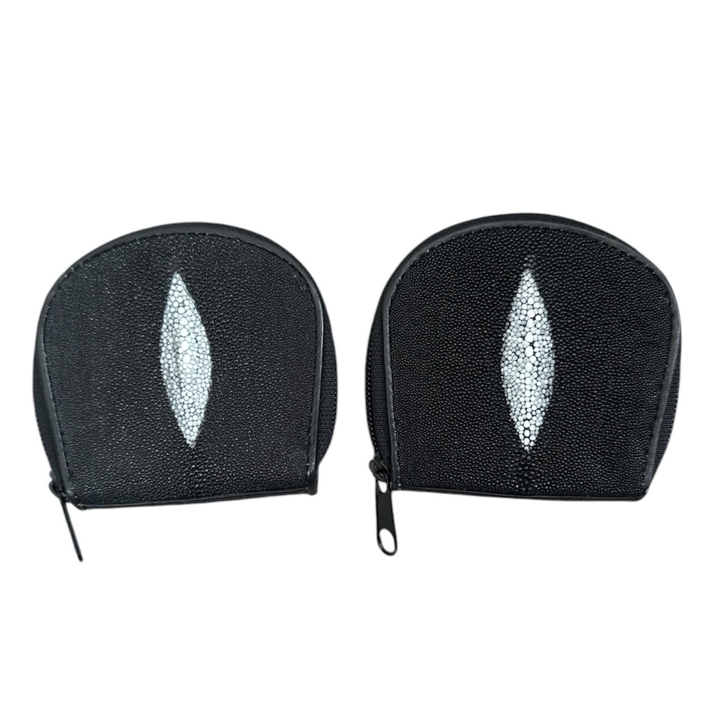 Genuine, stingray, zipper pouch / change purse